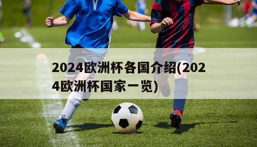 2024欧洲杯各国介绍(2024欧洲杯国家一览)