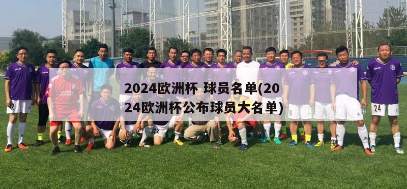 2024欧洲杯 球员名单(2024欧洲杯公布球员大名单)